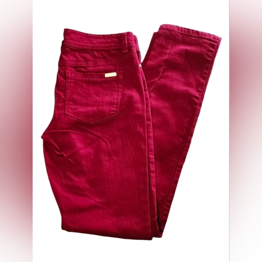 White House Black Market Red Skinny Jeans, Size 2R
